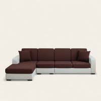 Sofa Cushion Cover – Plain Stretch Sectional – Espresso
