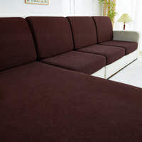 Sofa Cushion Cover – Plain Stretch Sectional – Espresso
