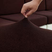 Sofa Cushion Cover – Plain Stretch Sectional – Espresso