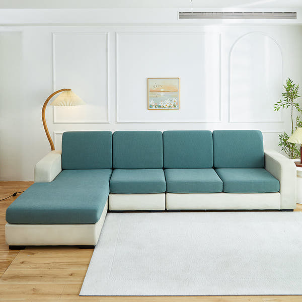 Sofa Cushion Cover – Plain Stretch Sectional – Forest