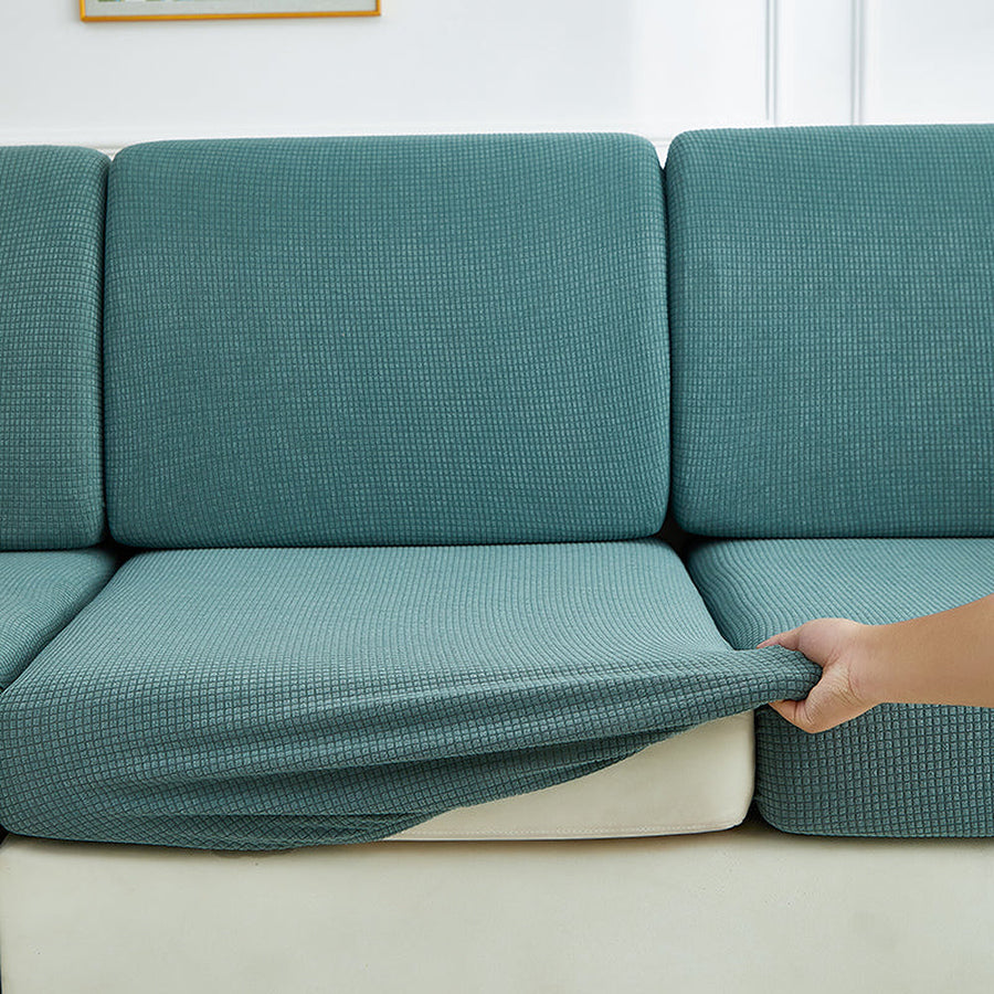 Sofa Cushion Cover – Plain Stretch Sectional – Forest