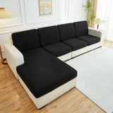 Sofa Cushion Cover – Plain Stretch Sectional – Ink Black