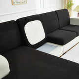 Sofa Cushion Cover – Plain Stretch Sectional – Ink Black