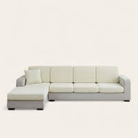 Sofa Cushion Cover – Plain Stretch Sectional – Ivory Cream