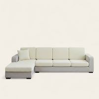Sofa Cushion Cover – Plain Stretch Sectional – Ivory Cream