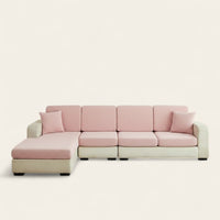 Sofa Cushion Cover – Plain Stretch Sectional – Soft Blush