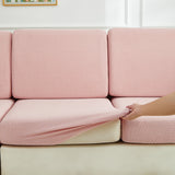 Sofa Cushion Cover – Plain Stretch Sectional – Soft Blush