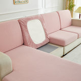 Sofa Cushion Cover – Plain Stretch Sectional – Soft Blush