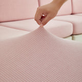 Sofa Cushion Cover – Plain Stretch Sectional – Soft Blush