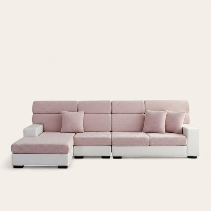 Sofa Cushion Cover – Plain Stretch – Soft Blush