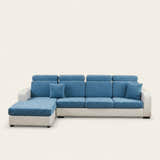 Sofa Cushion Cover – Plain Stretch – Stormy Blue