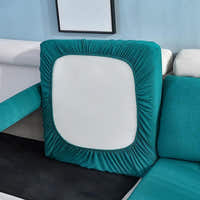 Sofa Cushion Cover – Plain Stretch – Teal