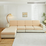 Sofa Cushion Cover – Plain Stretch Wide – Bouclé Sand