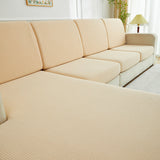Sofa Cushion Cover – Plain Stretch Wide – Bouclé Sand