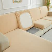 Sofa Cushion Cover – Plain Stretch Wide – Bouclé Sand
