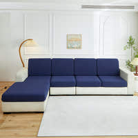Sofa Cushion Cover – Plain Stretch Wide – Midnight Navy