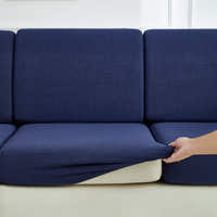 Sofa Cushion Cover – Plain Stretch Wide – Midnight Navy