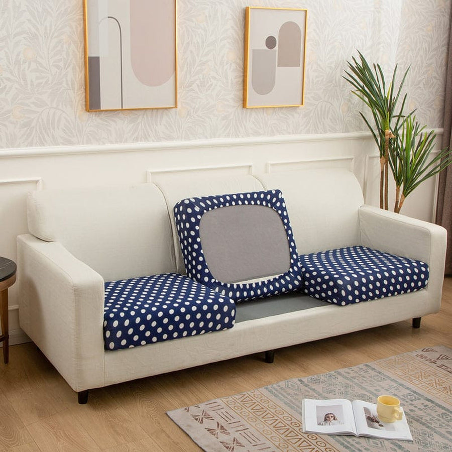 Sofa Cushion Cover – Polka Dot – Midnight Navy