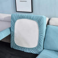 Sofa Cushion Cover – Plain Stretch Wide – Sky Mist