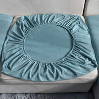 Sofa Cushion Cover – Plain Stretch Wide – Sky Mist