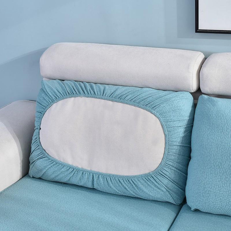 Sofa Cushion Cover – Plain Stretch Wide – Sky Mist
