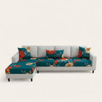 Sofa Cushion Cover – Tropical Floral – Forest