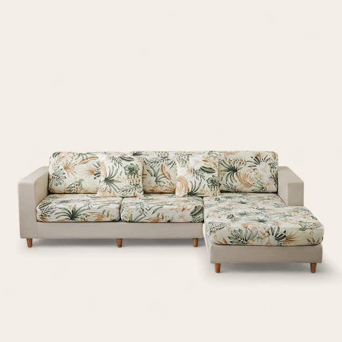Sofa Cushion Cover – Tropical Spring – Sage Mist