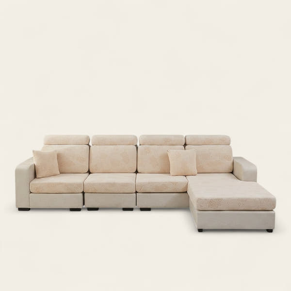 Sofa Cushion Cover – Velvet – Ivory Cream