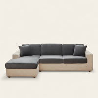 Sofa Cushion Cover – Velvet Plush – Charcoal