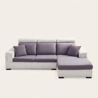 Sofa Cushion Cover – Velvet Plush – Lavender Mist