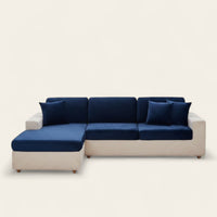 Sofa Cushion Cover – Velvet Plush – Midnight Navy