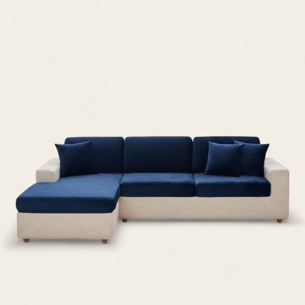 Sofa Cushion Cover – Velvet Plush – Midnight Navy