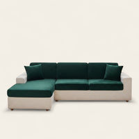 Sofa Cushion Cover – Velvet Plush Sectional – Forest