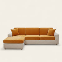 Sofa Cushion Cover – Velvet Plush Sectional – Terracotta