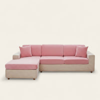 Sofa Cushion Cover – Velvet Plush – Soft Blush