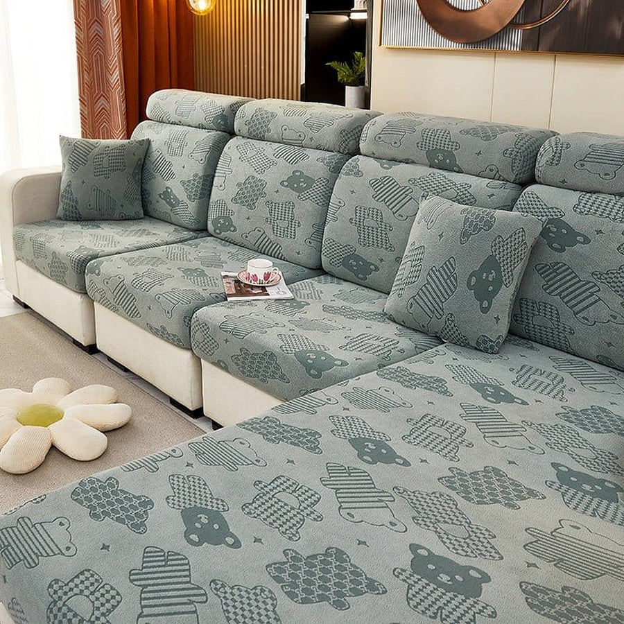 Sofa Cushion Cover – Velvet Smooth – Sage Mist