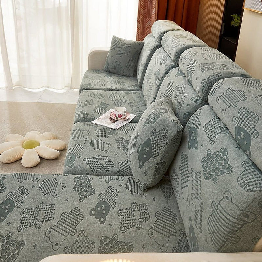 Sofa Cushion Cover – Velvet Smooth – Sage Mist