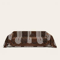 Sofa Throw – Abstract Print – Espresso