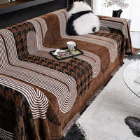 Sofa Throw – Abstract Print – Espresso