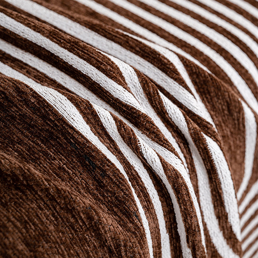 Sofa Throw – Abstract Print – Espresso