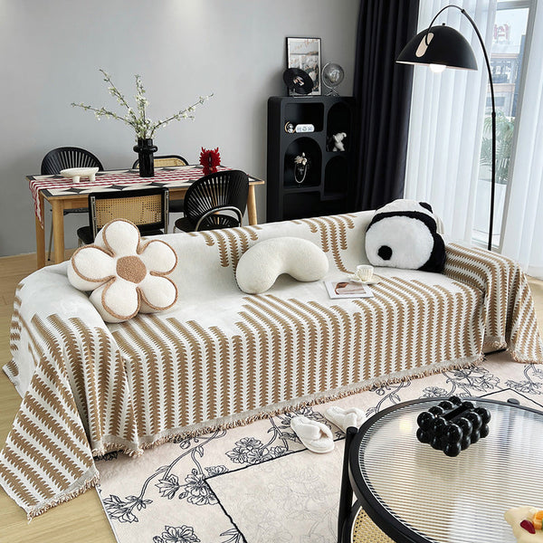 Sofa Throw – Aztec Stripe – Caramel