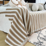 Sofa Throw – Aztec Stripe – Caramel