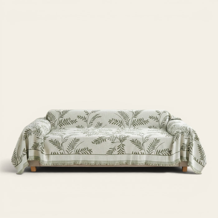 Sofa Throw – Botanical Print – Forest