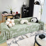 Sofa Throw – Botanical Print – Sage Mist