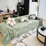 Sofa Throw – Botanical Print – Sage Mist