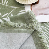 Sofa Throw – Botanical Print – Sage Mist