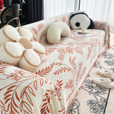 Sofa Throw – Botanical Print – Terracotta