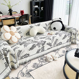 Sofa Throw – Botanical Spray – Pearl Grey