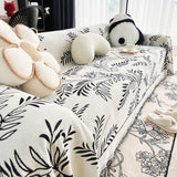 Sofa Throw – Botanical Spray – Pearl Grey
