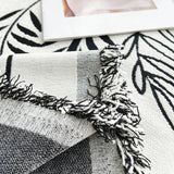 Sofa Throw – Botanical Spray – Pearl Grey